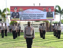 44 Personil Polres Bireuen Naik Pangkat