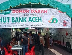 HUT ke 50, Bank Aceh Bireuen Gelar Donor Darah