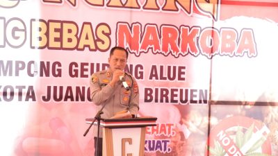 Launching Gampong Bebas Narkoba, Ini Kata Kapolres Bireuen