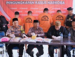 Dalam 1 Bulan Polres Bireuen Tangkap Empat Kurir bersama 6 Kg Sabu